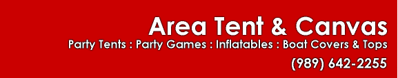Area Tent & Canvas :: Party Tents : Party Games : Inflatables : Boat Covers & Tops